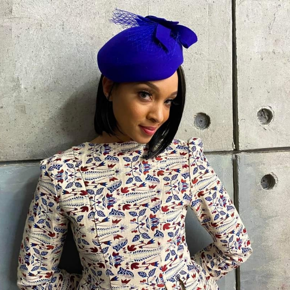 Periwinkle Fwlt Fascinator